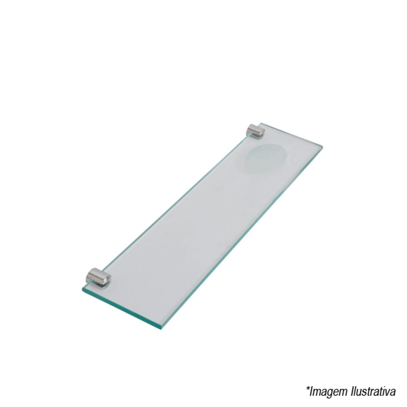 Porta Shampoo Com Saboneteira De Vidro Incolor - Vildrex Porta Shampoo Com Saboneteira De Vidro Incolor - Vildrex