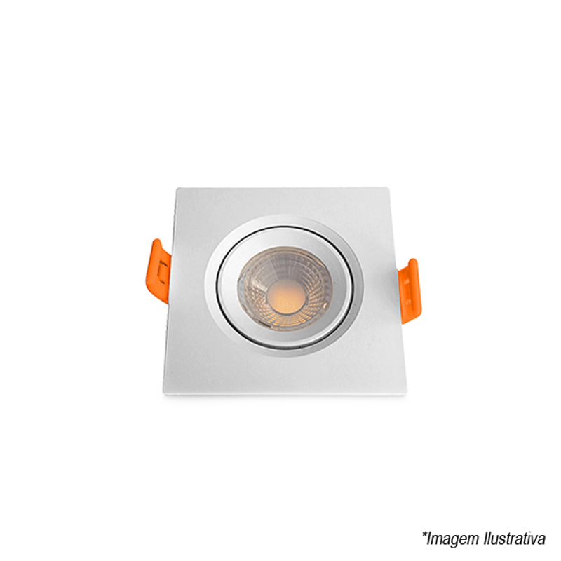 Spot Led Quadrado 4000k Bivolt 5w Neutra - Ourolux Spot Led Quadrado 4000k Bivolt 5w Neutra - Ourolux