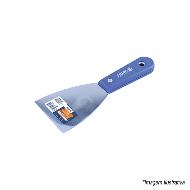Espátula de Aço Cromado 2.1/2´ 6cm 62151010 Tigre Espátula de Aço Cromado 2.1/2´ 6cm 62151010 Tigre