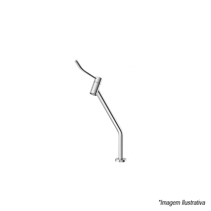 Torneira para Banheiro Bica Alta com Alavanca de Fechamento Benefit  Cromada - Docol Torneira para Banheiro Bica Alta com Alavanca de Fechamento Benefit  Cromada - Docol