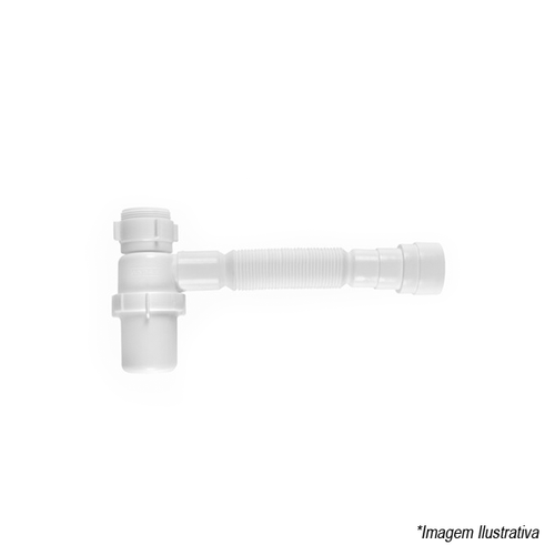 Sifão Ajustavel com Copo Multiuso  Branco - Astra
