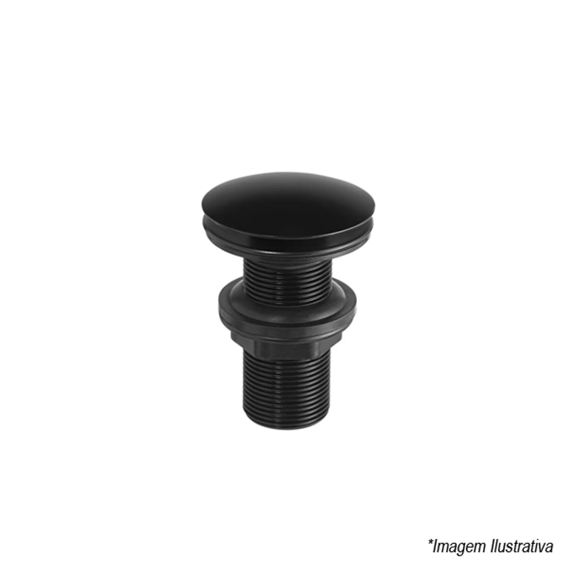 Válvula de Lavatório sem Ladrão Luxo  Black - Lorenzetti Válvula de Lavatório sem Ladrão Luxo  Black - Lorenzetti