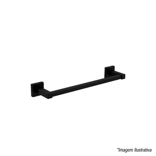 Porta-Toalhas De Barra Quadratta Black Matte 2040.BL83.030.MT - Deca