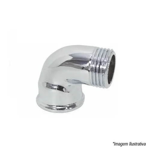 Cotovelo 90º Macho Fêmea 1/2 Cromado Wkit