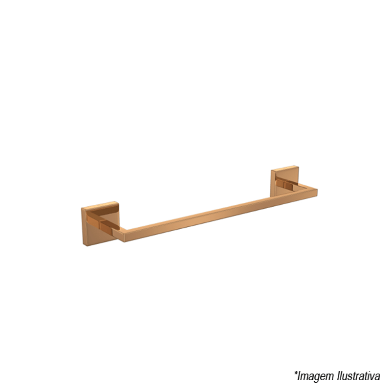 Porta-Toalhas Clean Red Gold 2040.GL.030.CLN.RD - Deca Porta-Toalhas Clean Red Gold 2040.GL.030.CLN.RD - Deca