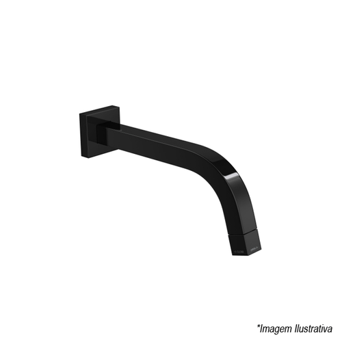 Torneira para Banheiro de Parede Black Noir ( Preto Brilhante ) TUBE 1178.BL.TUB.NO - Deca
