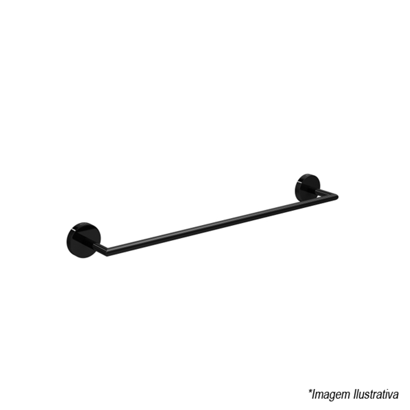 Porta-Toalhas De Barra Disco Black Noir 2040.BL.040.DSC.NO - Deca Porta-Toalhas De Barra Disco Black Noir 2040.BL.040.DSC.NO - Deca