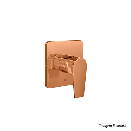 Acabamento Level Monocomando para Chuveiro Red Gold - Deca