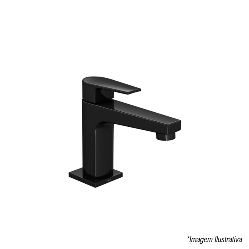 Torneira para Banheiro de Bancada Bica Baixa Black Noir ( Preto Brilhante ) Level 1197.BL26.NO - Deca Torneira para Banheiro de Bancada Bica Baixa Black Noir ( Preto Brilhante ) Level 1197.BL26.NO - Deca