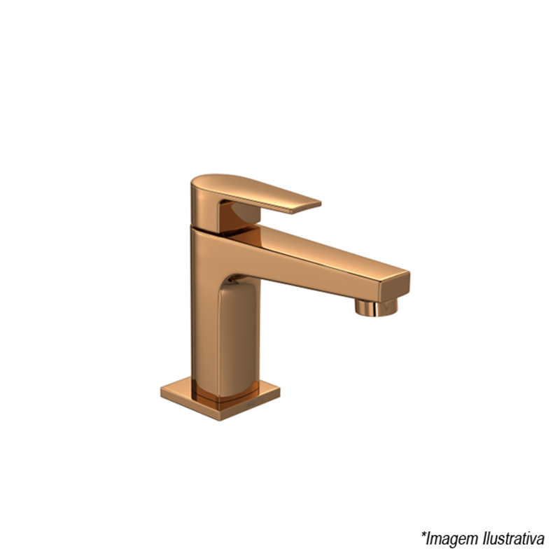 Torneira para Banheiro de Bancada Bica Baixa Red Gold Level 1197.GL26.RD - Deca Torneira para Banheiro de Bancada Bica Baixa Red Gold Level 1197.GL26.RD - Deca