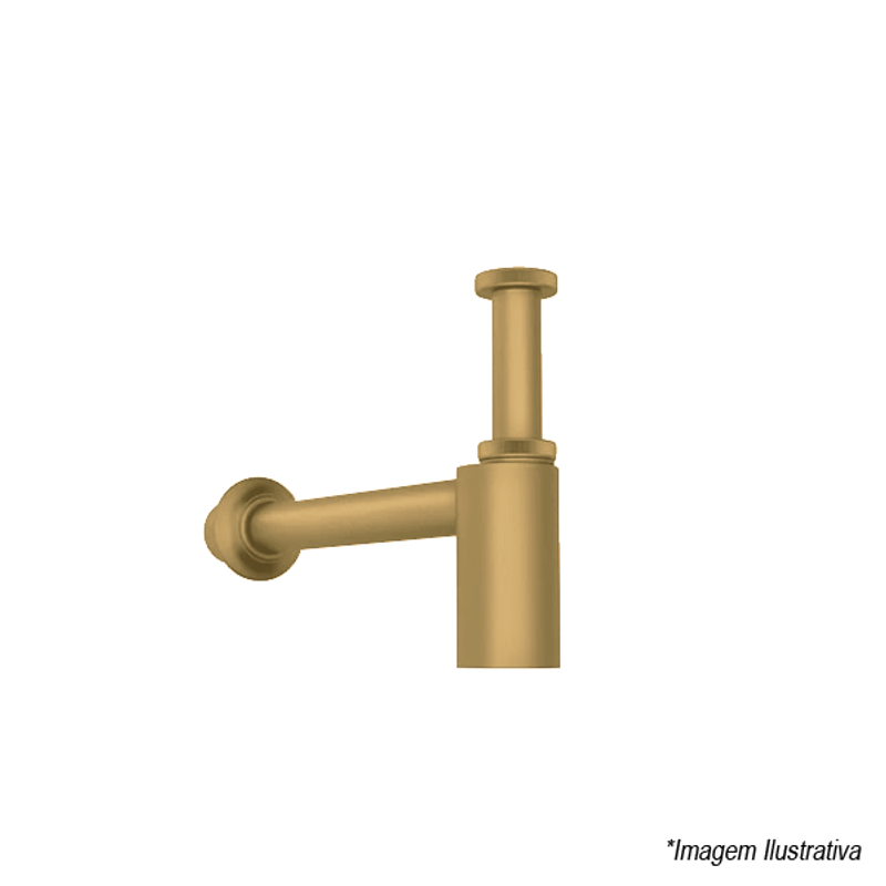 Sifão para Lavatório 1´x1.1/2´ Gold Matte - Deca Sifão para Lavatório 1´x1.1/2´ Gold Matte - Deca