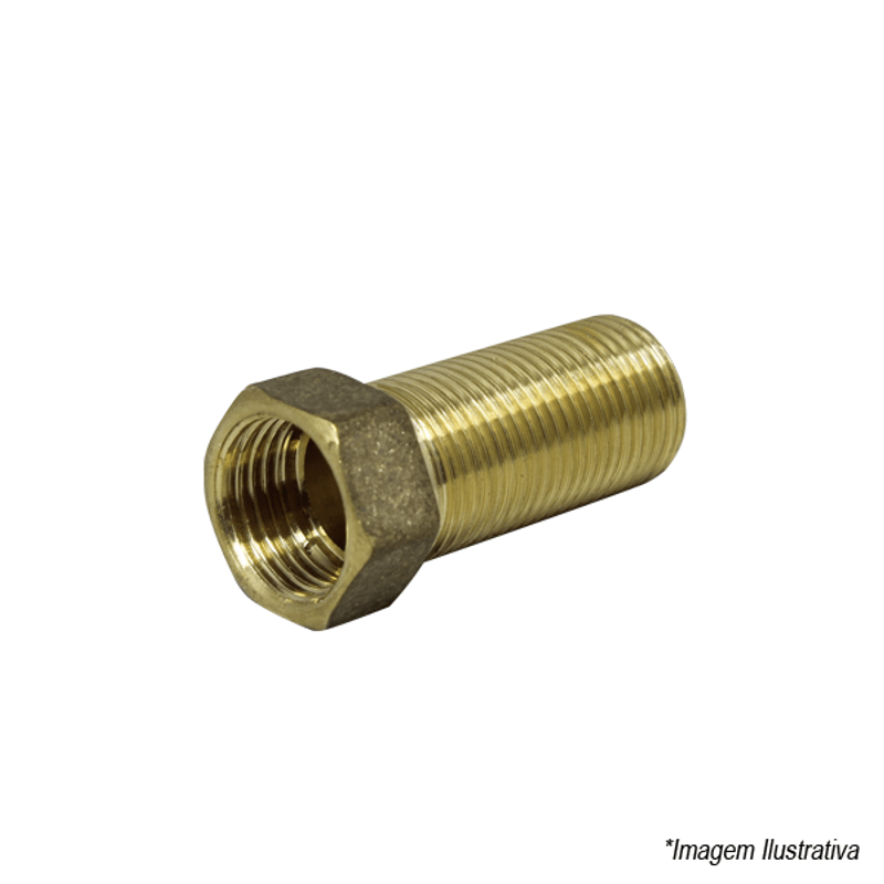 Prolongador de Metal 3/4 52mm Longo Amarelo Metais Rei