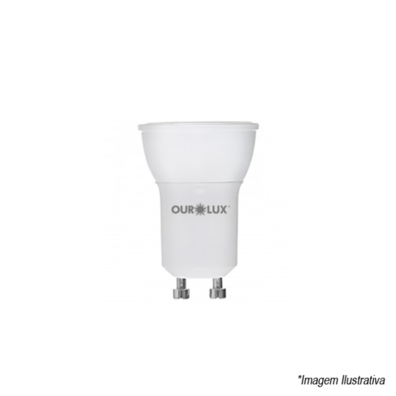 Lâmpada Led Dicroica 7w 420LM 2700K GU10 BIVOLT 20087 OUROLUX Lâmpada Led Dicroica 7w 420LM 2700K GU10 BIVOLT 20087 OUROLUX