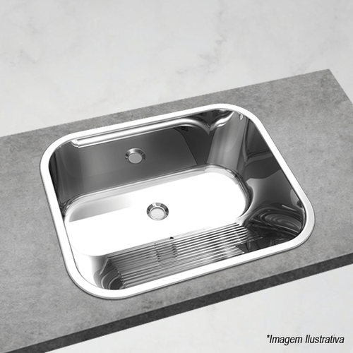 Cuba para Tanque Inox Polido 50x40cm  Mekal