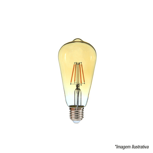 Lâmpada Vintage Pera Led 4W 2400K 400LM 05335 Ourolux