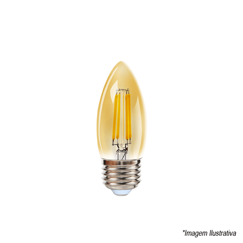 Lâmpada Vintage Vela Led 2W 2400K 200LM 05300 Ourolux