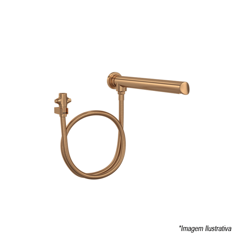 Desviador Para Chuveiro Gold Matte 1982.GL.LUX.330.MT - Deca Desviador Para Chuveiro Gold Matte 1982.GL.LUX.330.MT - Deca