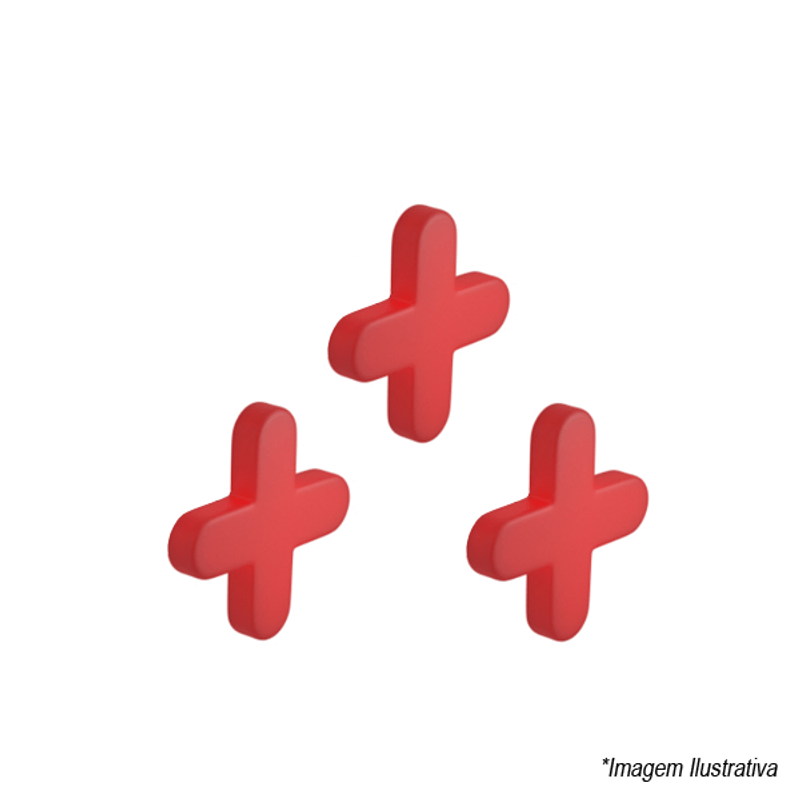 Kit com 3 Capas De Silicone Para Misturador Disco Vermelho - Deca Kit com 3 Capas De Silicone Para Misturador Disco Vermelho - Deca