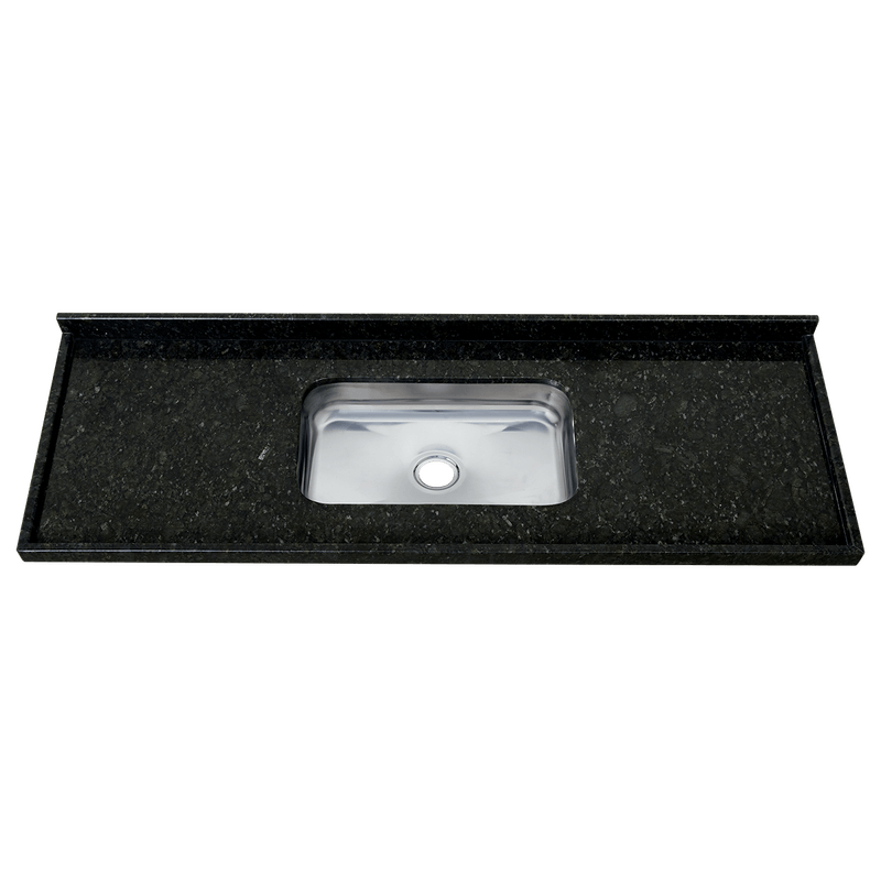 Pia de Cozinha Granito Verde Ubatuba 120cm - Venturini Pia de Cozinha Granito Verde Ubatuba 120cm - Venturini