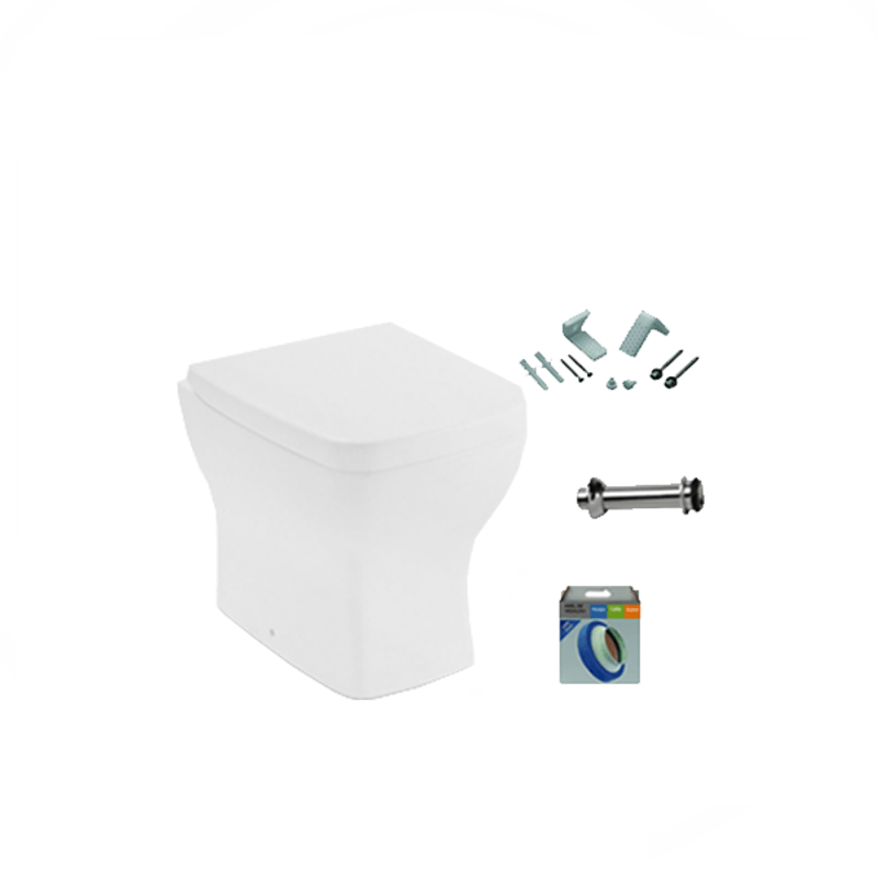 Kit Bacia Convencional, Assento e Acessórios Boss Branco Matte - Incepa Kit Bacia Convencional, Assento e Acessórios Boss Branco Matte - Incepa