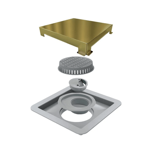 Ralo Linear Elleve Square Tampa Gold - Ralo Linear