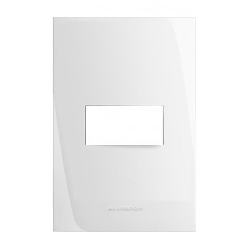 Placa 4x2 1 Modulo Horizontal Inova Pro Branco - Alumbra