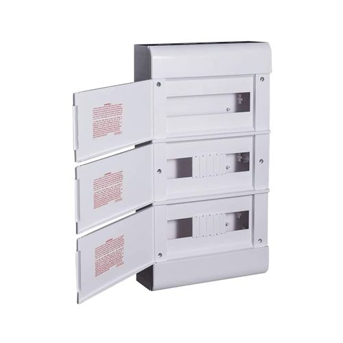 Quadro Distribuição de Embutir Ouro Box 36 Disjuntores Porta Opaca - Steck