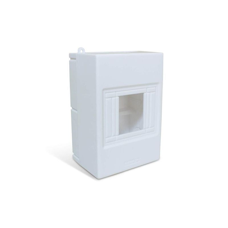 Quadro Distruição de Sobrepor Combi Box 4 Disjuntores Porta Opaca - Steck Quadro Distruição de Sobrepor Combi Box 4 Disjuntores Porta Opaca - Steck