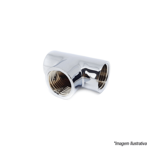 Tê Cromado 1/2 31.200C Mundial