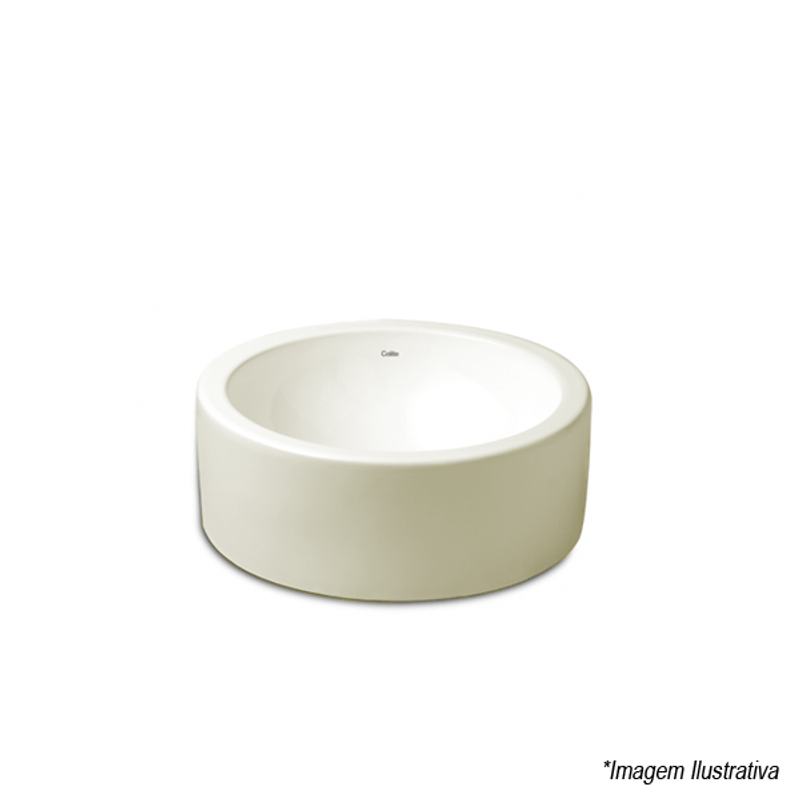 Cuba de Apoio Redonda Pergamon 39cm Terra - Celite Cuba de Apoio Redonda Pergamon 39cm Terra - Celite