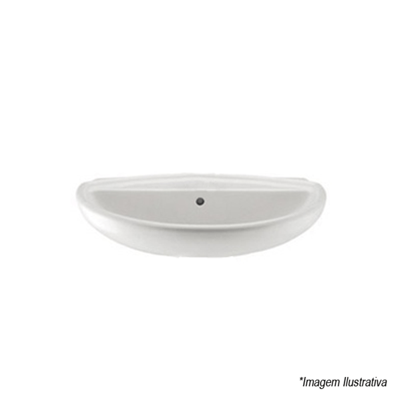 Lavatório Meridian 65x53cm Branco - Roca Lavatório Meridian 65x53cm Branco - Roca