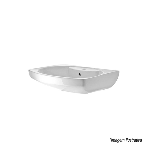 Lavatório para Coluna Dama Senso 65x53cm Branco - Roca