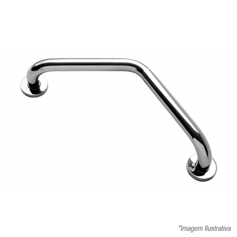 Barra de Apoio Angular Inox  80cm  PNE - Blukit Barra de Apoio Angular Inox  80cm  PNE - Blukit