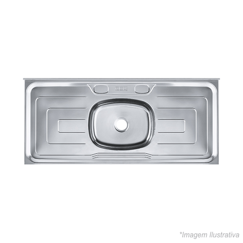 Cuba Bella Franke Inox Cromado de Embutir -  1,20x0,53x13 - Tramontina