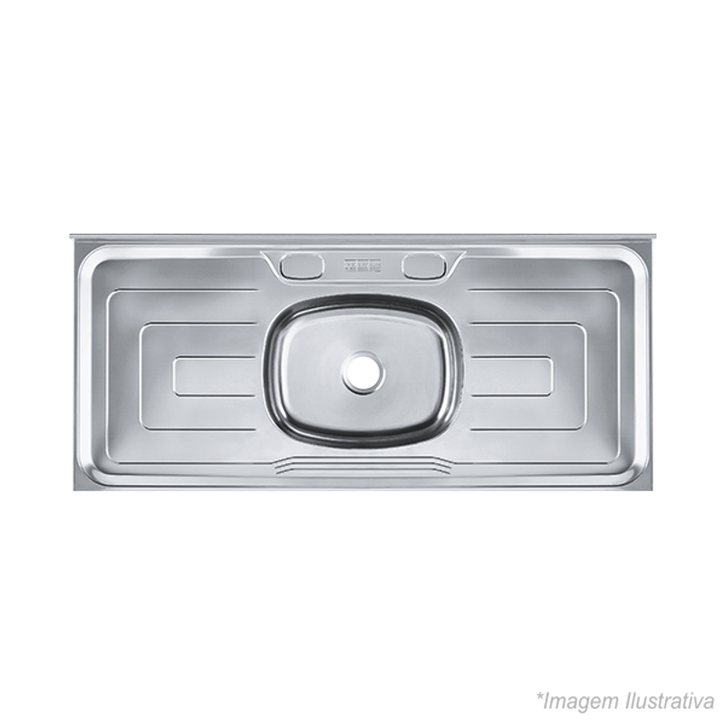 Cuba Bella Franke Inox Cromado de Embutir - 1,20x0,53x13 - Tramontina Cuba Bella Franke Inox Cromado de Embutir - 1,20x0,53x13 - Tramontina