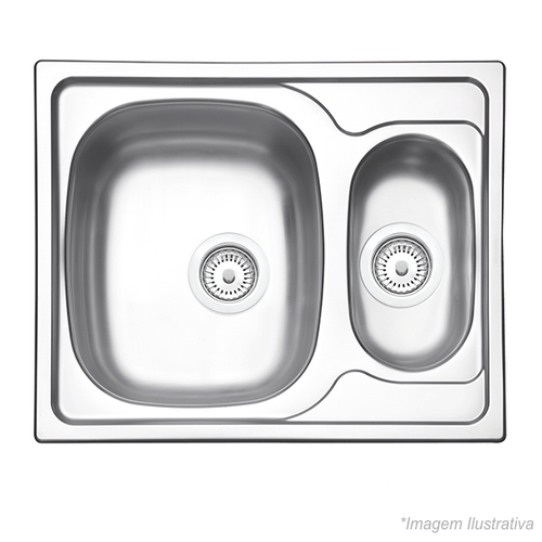 Cuba Vega Acetinada Inox de Embutir - 62x50  4´1/2 - Tramontina