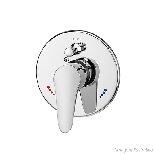 Acabamento Monocomando Para Banheira e Chuveiro Prinz - Docol