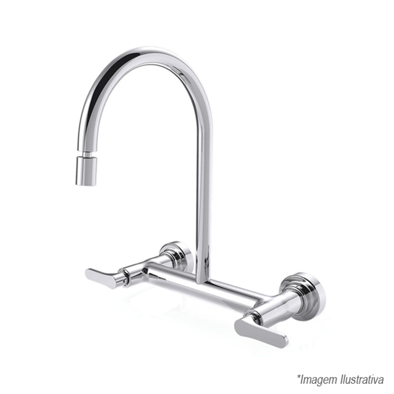 Misturador De Parede Bica Móvel - Fani Misturador De Parede Bica Móvel - Fani