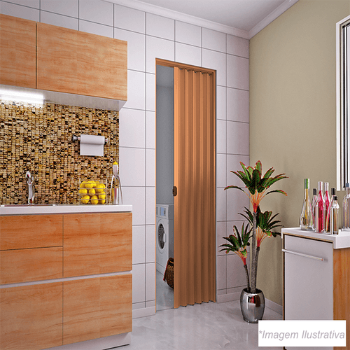 PORTA SANFONADA 70CMX2,10 MOGNO 721.6 PLASBIL