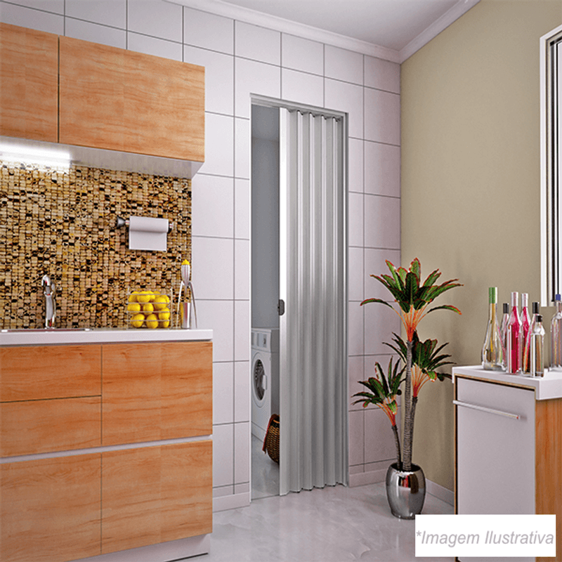 PORTA SANFONADA 80CMX2,10 CINZA 821.2 PLASBIL PORTA SANFONADA 80CMX2,10 CINZA 821.2 PLASBIL