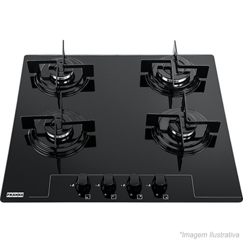 Cooktop Vidro 4 Bocas GÁS  59x52cm - Franke