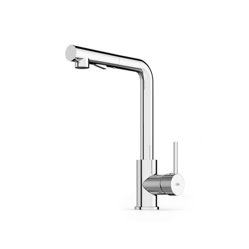 Torneira Monocomando para Cozinha de Mesa Cromada Extraível 2 Tipos de Jato Pratica B5001F5CR0 - Celite