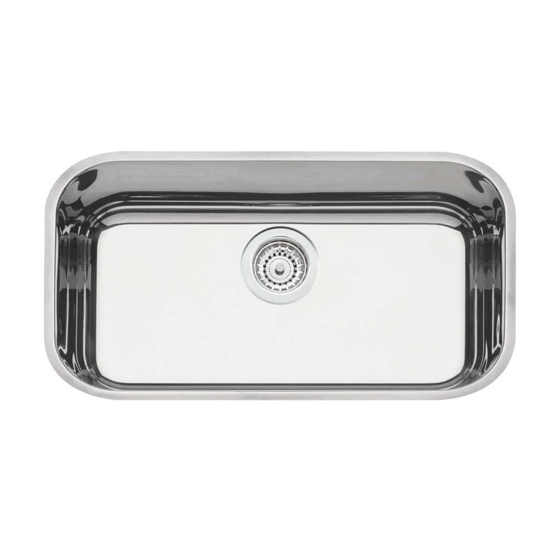 Cuba Inox de Embutir Lavinia Alto Brilho 56x34cm com Válvula - Tramontina Cuba Inox de Embutir Lavinia Alto Brilho 56x34cm com Válvula - Tramontina