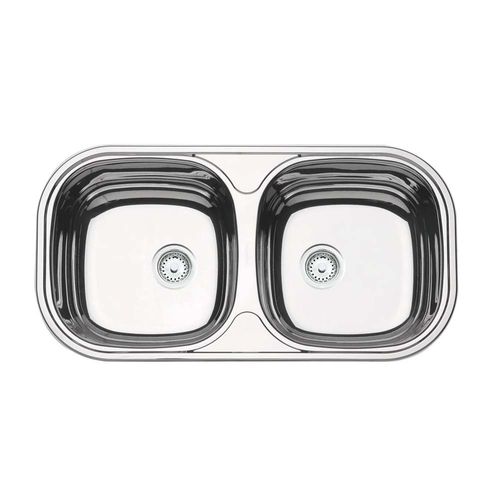 Cuba-Dupla-Inox-de-Sobrepor---78x40x14-com-Valvula-|-3-1-2---Tramontina