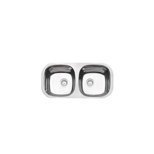 Cuba Dupla 2C 34 BL Inox - 72x34x14 com Válvula  3´1/2 - Tramontina