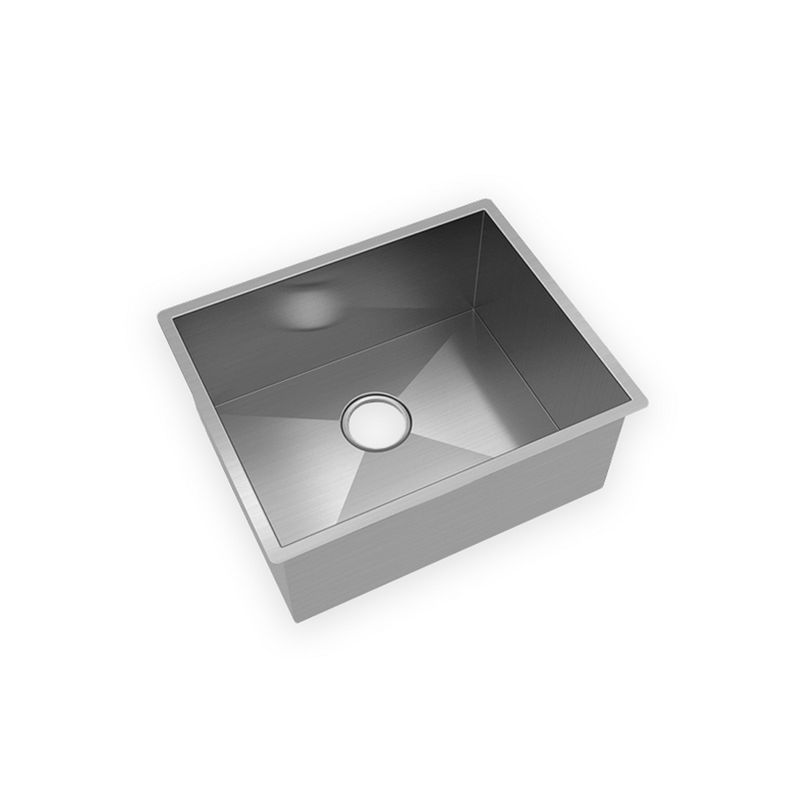 Cuba Retta LR50 Inox Escovado de Embutir - 50x40x23 4´1/2 - Mekal Cuba Retta LR50 Inox Escovado de Embutir - 50x40x23 4´1/2 - Mekal