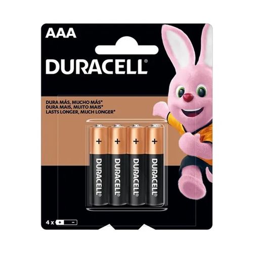 Pilha Duracell com 4 ´AAA´ B51
