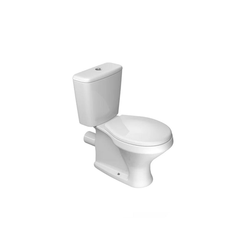 Bacia para Caixa Acoplada com Saída Horizontal Ravena Branco - Deca Bacia para Caixa Acoplada com Saída Horizontal Ravena Branco - Deca