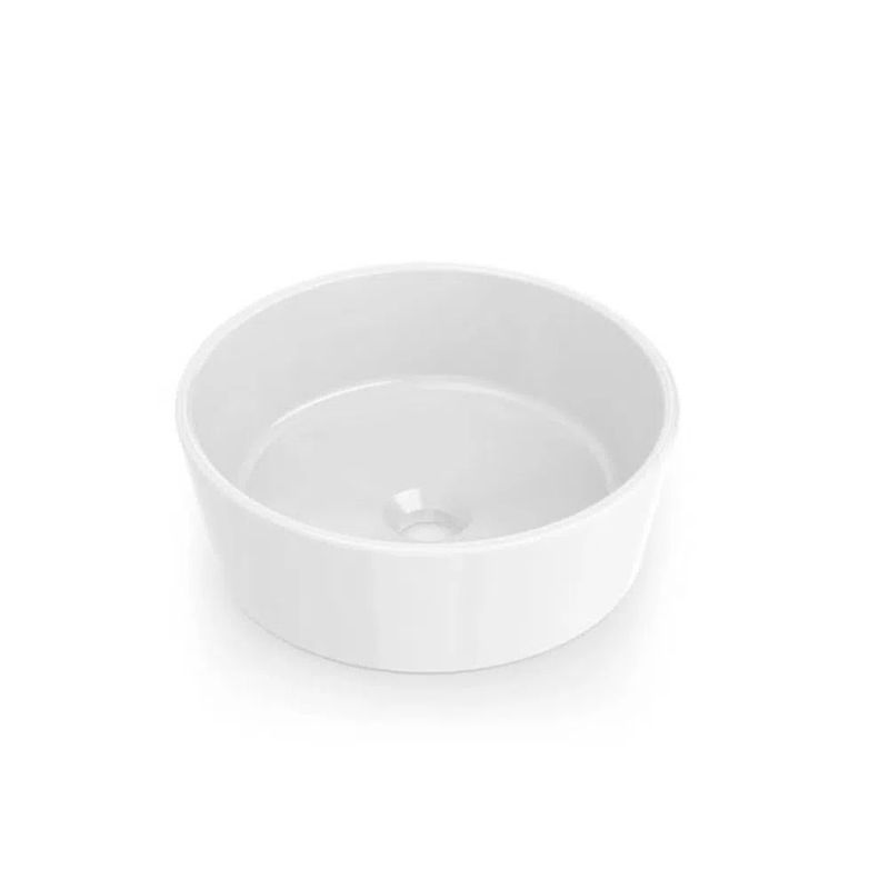 Cuba de Apoio Redonda Branca 35cm Optica CR35 - Roca Cuba de Apoio Redonda Branca 35cm Optica CR35 - Roca