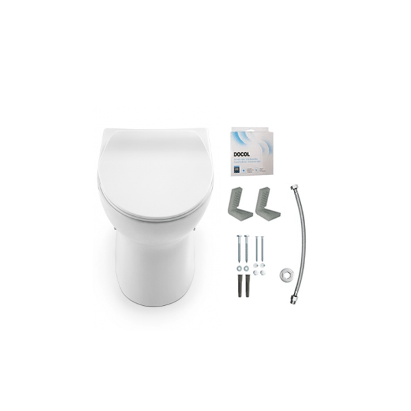 Kit Completo Vaso Sanitário Convencional com Assento Soft Close